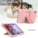 For Samsung Galaxy Tab A8 10.5 2021 Two-Color Robot Silicone + PC Tablet Case(Rose Gold)