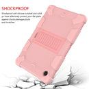 For Samsung Galaxy Tab A8 10.5 2021 Two-Color Robot Silicone + PC Tablet Case(Rose Gold)