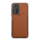 For Xiaomi Redmi Note 11 Pro Skin Feel PU + TPU + PC Phone Case with Card Slots(Brown)