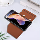 For Xiaomi Redmi Note 11 Pro Skin Feel PU + TPU + PC Phone Case with Card Slots(Brown)