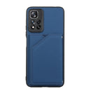 For Xiaomi Redmi Note 11 Pro Skin Feel PU + TPU + PC Phone Case with Card Slots(Blue)