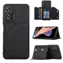 For Xiaomi Redmi Note 11 Pro Skin Feel PU + TPU + PC Phone Case with Card Slots(Black)