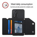 For Xiaomi Redmi Note 11 Pro Skin Feel PU + TPU + PC Phone Case with Card Slots(Black)