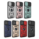 For OPPO Realme 8i Sliding Camera Cover TPU+PC Phone Case(Red)