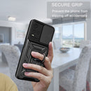 For vivo Y21s Sliding Camera Cover TPU+PC Phone Case(Red)