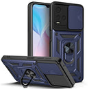 For vivo Y21s Sliding Camera Cover TPU+PC Phone Case(Blue)