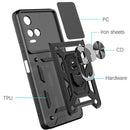 For vivo Y21s Sliding Camera Cover TPU+PC Phone Case(Blue)