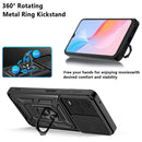 For vivo Y21s Sliding Camera Cover TPU+PC Phone Case(Blue)