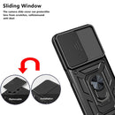 For vivo Y21s Sliding Camera Cover TPU+PC Phone Case(Blue)