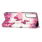 For Samsung Galaxy S22+ 5G 3D Painting Flip Leather Case with Holder(Red Butterfly)