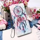 For Samsung Galaxy S22+ 5G 3D Painting Flip Leather Case with Holder(Wind Chimes)