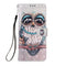 For Samsung Galaxy S22+ 5G 3D Painting Flip Leather Case with Holder(Owl)