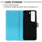 For Samsung Galaxy S22+ 5G 3D Painting Flip Leather Case with Holder(Owl)