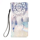 For Samsung Galaxy S22+ 5G 3D Painting Flip Leather Case with Holder(Fantasy Wind Chimes)