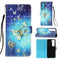 For Samsung Galaxy S22+ 5G 3D Painting Flip Leather Case with Holder(Gold Butterfy)