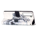 For Samsung Galaxy S22+ 5G 3D Painting Flip Leather Case with Holder(Skull)