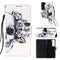 For Samsung Galaxy S22+ 5G 3D Painting Flip Leather Case with Holder(Skull)