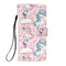 For Samsung Galaxy S22 Ultra 5G 3D Painting Flip Leather Case with Holder(Pink Pony)