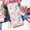 For Samsung Galaxy S22 Ultra 5G 3D Painting Flip Leather Case with Holder(Pink Pony)