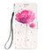 For Samsung Galaxy S22 Ultra 5G 3D Painting Flip Leather Case with Holder(Flower)