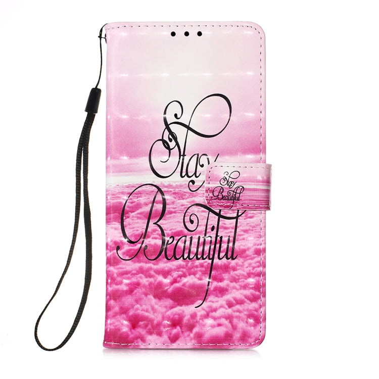 For Samsung Galaxy S22 Ultra 5G 3D Painting Flip Leather Case with Holder(Beautiful)