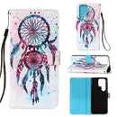 For Samsung Galaxy S22 Ultra 5G 3D Painting Flip Leather Case with Holder(Wind Chimes)