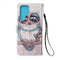 For Samsung Galaxy S22 Ultra 5G 3D Painting Flip Leather Case with Holder(Owl)