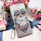 For Samsung Galaxy S22 Ultra 5G 3D Painting Flip Leather Case with Holder(Owl)