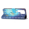 For Samsung Galaxy S22 Ultra 5G 3D Painting Flip Leather Case with Holder(Gold Butterfy)