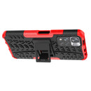 For Xiaomi Redmi Note 11 Pro (China) Tire Texture TPU + PC Phone Case with Holder(Red)