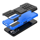 For Xiaomi Redmi Note 11 Pro (China) Tire Texture TPU + PC Phone Case with Holder(Blue)