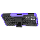 For Xiaomi Redmi Note 11 Pro (China) Tire Texture TPU + PC Phone Case with Holder(Purple)