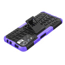 For Xiaomi Redmi Note 11 Pro (China) Tire Texture TPU + PC Phone Case with Holder(Purple)