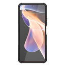 For Xiaomi Redmi Note 11 Pro (China) Tire Texture TPU + PC Phone Case with Holder(Black)