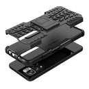 For Xiaomi Redmi Note 11 Pro (China) Tire Texture TPU + PC Phone Case with Holder(Black)