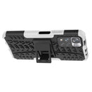 For Xiaomi Redmi Note 11 Pro (China) Tire Texture TPU + PC Phone Case with Holder(White)
