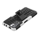 For Xiaomi Redmi Note 11 Pro (China) Tire Texture TPU + PC Phone Case with Holder(White)