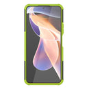 For Xiaomi Redmi Note 11 Pro (China) Tire Texture TPU + PC Phone Case with Holder(Green)