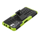 For Xiaomi Redmi Note 11 Pro (China) Tire Texture TPU + PC Phone Case with Holder(Green)