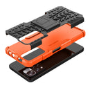 For Xiaomi Redmi Note 11 Pro (China) Tire Texture TPU + PC Phone Case with Holder(Orange)