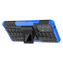 For Samsung Galaxy A53 5G Tire Texture TPU + PC Phone Case with Holder(Blue)