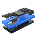 For Samsung Galaxy A53 5G Tire Texture TPU + PC Phone Case with Holder(Blue)