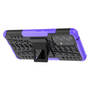 For Samsung Galaxy A53 5G Tire Texture TPU + PC Phone Case with Holder(Purple)