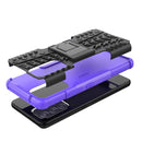 For Samsung Galaxy A53 5G Tire Texture TPU + PC Phone Case with Holder(Purple)