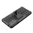 For Samsung Galaxy A53 5G Tire Texture TPU + PC Phone Case with Holder(Black)