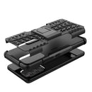 For Samsung Galaxy A53 5G Tire Texture TPU + PC Phone Case with Holder(Black)
