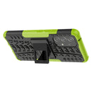For Samsung Galaxy A53 5G Tire Texture TPU + PC Phone Case with Holder(Green)