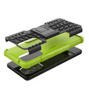 For Samsung Galaxy A53 5G Tire Texture TPU + PC Phone Case with Holder(Green)