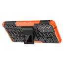 For Samsung Galaxy A53 5G Tire Texture TPU + PC Phone Case with Holder(Orange)