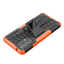 For Samsung Galaxy A53 5G Tire Texture TPU + PC Phone Case with Holder(Orange)